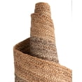 thumbnail image 4 of 2.3x4 Ft Oval Gray Jute Area Rug, Hand-Woven, Reversible, Farmhouse Boho Style, Durable & Pet-Friendly Rug for Living Room, Dining Room, and Bedroom, 4 of 5