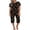 Black Beer, variant on Women' Sleepwear Capri Pajama Sets Short Sleeve Two-Piece Pjs V Neck Tops & Capri Pants with Pockets -