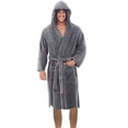 thumbnail image 1 of Peignoir Long en Peluche d'Hiver pour Hommes, Vêtements de Maison, Manteau Peignoir à Manches Longues G, 1 of 6