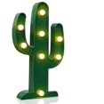 thumbnail image 1 of Señal de luz con forma de ojo de caballo de cactus, luz LED blanca cálida verde tropical - Sala de estar, Mesa de dormitorio, 1 of 5