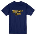 thumbnail image 1 of Mischief Done Graphic Quote Men's Navy T-shirt, 1 of 1