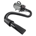 thumbnail image 6 of Dog Dryer, 2800W/4.3HP Dog Blow Dryer, Pet Grooming Dryer with Adjustable Speed and Temperature Control, Pet Hair Dryer with 4 Nozzles and Extendable Hose, Grey and Black, 6 of 6