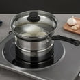thumbnail image 3 of OUNONA 1 Set Multi Functional Cooking Pot Frying for Home Use with Strainer Basket Silver, 3 of 8