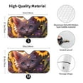 thumbnail image 5 of Yiaed Sunshine Cute Cat Sunflower Print Car Windshield Sunshade Front Auto Car Front Window Sun Shade Foldable Sun Visor Shield Cover Auto Accessories for Sedan SUV Truck-Medium, 5 of 5