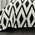 thumbnail image 3 of Lush Decor Tryna Diamond Quilt 3pc Set, Black/White, 3 of 4