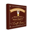 thumbnail image 3 of Half Full Or Empty Craft Beer Food & Beverage Graphic Art Gallery Wrapped Canvas Print Wall Art, 3 of 7