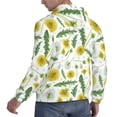 thumbnail image 6 of Sikiie Yellow Dandelions Men's Hoodie, Essentials Hoodie, Sweatshirt, Pullover Hooded Sweatshirt for Men-3X-Large, 6 of 7