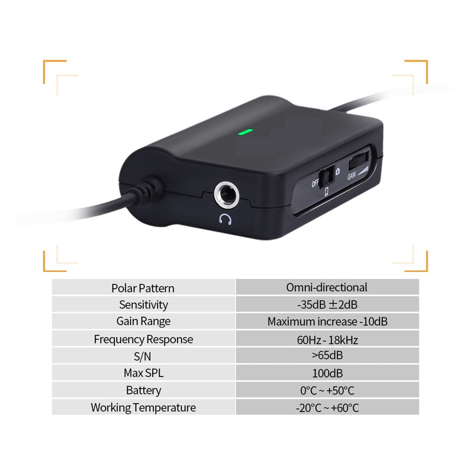 V05 Condenser Lavalier Lapel Clip-on Microphone 3.5mm TRRS 6M Mic For PC Camera Recording ,Clear Sound