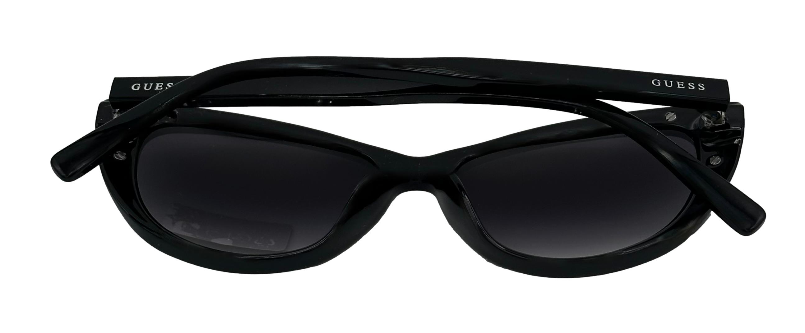 Guess Sunglass Womens Shiny Black Cat Eye Smoke Gradient  display picture 2