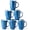 Blue, variant on AmorArc Extra Large Coffee Mugs Set of 6, 20oz Ceramic Tall Coffee Mugs Set with Textured Geometric Patterns for Latte/Tea/Beer/Hot Cocoa, Dishwasher & Microwave Safe, Blue