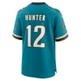 thumbnail image 3 of Men's Nike Travis Hunter Teal Jacksonville Jaguars 2025 NFL Draft First Round Pick 2nd Alternate Game Jersey, 3 of 5