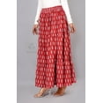 thumbnail image 5 of Women Red Ethnic Buti Hand Block Print Cotton Maxi Skirt with Elastic Waist for Her, Soft Versatile Everyday Style, L, 5 of 6