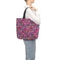 thumbnail image 3 of Sigee Summer Flamingo Print Large Capacity Zippered Tote Bag - Durable, Stylish and Versatile for Everyday Use, 3 of 9