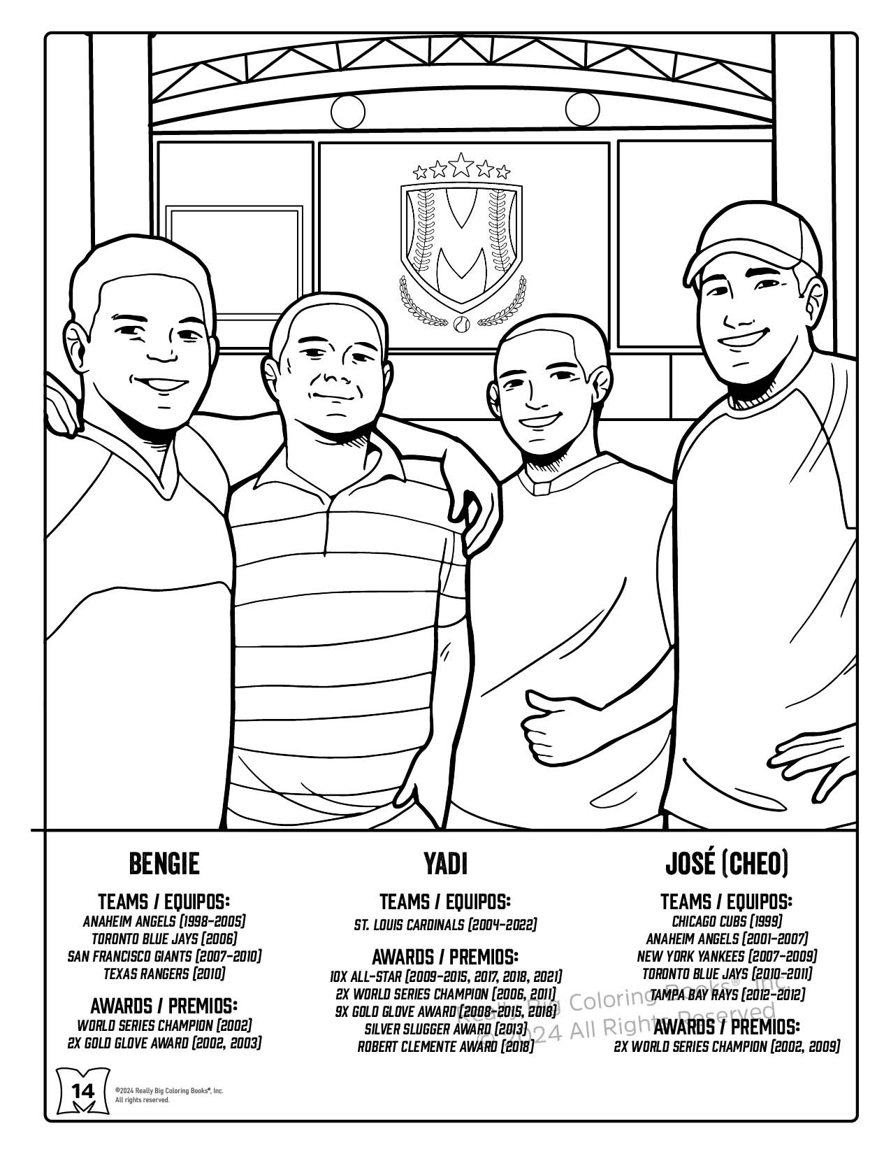 Molina Family Coloring Book Official Bilingual in English & Espanol