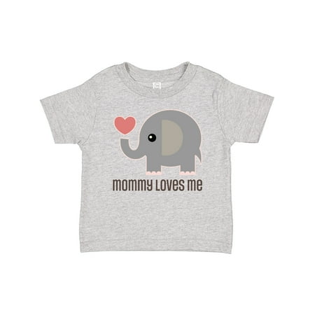 

Inktastic Mommy Loves Me Elephant Gift Baby Boy or Baby Girl T-Shirt