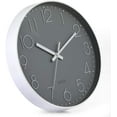 thumbnail image 2 of Horloge Murale Silencieuse de 12 Pouces - Horloge Ronde Moderne à Piles à Quartz, 2 of 4