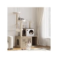 thumbnail image 1 of Ourlova Large Cat Tree With Litter Box Enclosure3 In 1 Cat Tower Hidden Pet Washroom Litter Box FurnitureWooden Multi Level Cat Condo Furniture With Sisal Scratching PostsSoft Plush Perch Hammock, 1 of 8