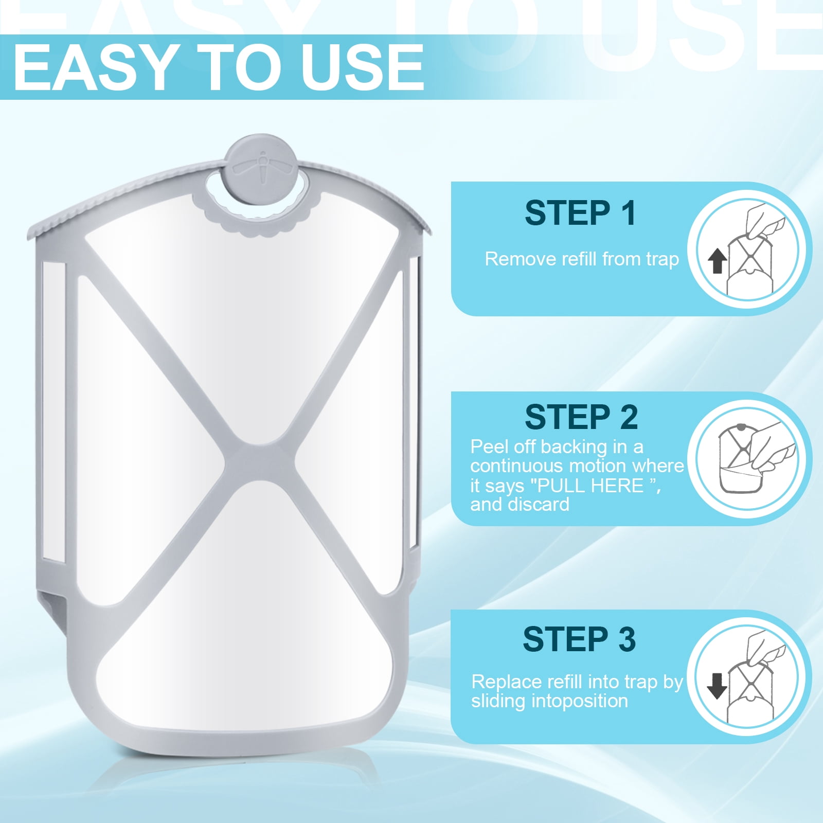 16Pcs Refill Cartridges | Compatible with  Insect Trap Refill - Use in Any Room