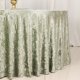 thumbnail image 4 of Mantel redondo de terciopelo premium BalsaCircle de 120" verde salvia para recepciones, catering y banquetes., 4 of 8