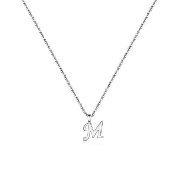 TINGN S925 Sterling Silver Initial Necklaces for Women Hypoallergenic Letter Necklace Tiny Cursive Initial Necklaces for Womens Women Gifts