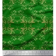 thumbnail image 1 of Soimoi Poly Georgette Fabric Filigree Damask Print Fabric by Yard 42 Inch Wide, 1 of 3