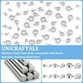 60pcs Column Bail Beads 3 Sizes Stainless Steel Hanger Links Bail Tube ...