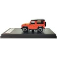 thumbnail image 2 of Diecast Land Rover Defender 90 Works V8 Bright Orange with Black Top "70th Edition" 1/64 Diecast Model Car by LCD Models, 2 of 3