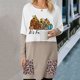 thumbnail image 2 of Camiseta de manga larga con cuello redondo para mujer a la moda, blusa holgada con estampado de otoño, Tops con bolsillos Fridja  bvmnju330, 2 of 7