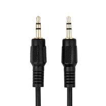Rocstor Y10C188-B1 3Ft Slim 3.5Mm Stereo Cable Male To Male Gold Plated Black