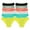 Col (12 Pack), variant on Angelina Cotton Bikini Panties with Rainbow Elastic Band (12-Pack)