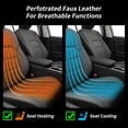 thumbnail image 3 of coverdream Camry Car Seat Covers Custom Fit for2018-2024 Toyota Camry Hybrid (XLE,XSE) - Leatherette (Black/Gray,Full Set), 3 of 8
