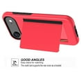thumbnail image 5 of Asuwish Phone Case for iPhone 17 Air 6.5 inch Wallet Cell Cover with Tempered Glass Screen Protector Slim Credit Card Holder Slot Hard Hybrid Protective i Phone17 i17 17Air Women Men Red, 5 of 7