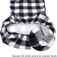 thumbnail image 4 of Buffalo Check Spandex Chair Slipcovers Removable Universal Stretch Elastic Gingham Chair Protector Covers for Dining Room, Restaurant, Hotel, Banquet, Ceremony, Set of 6, Black/White Plaid, 4 of 6