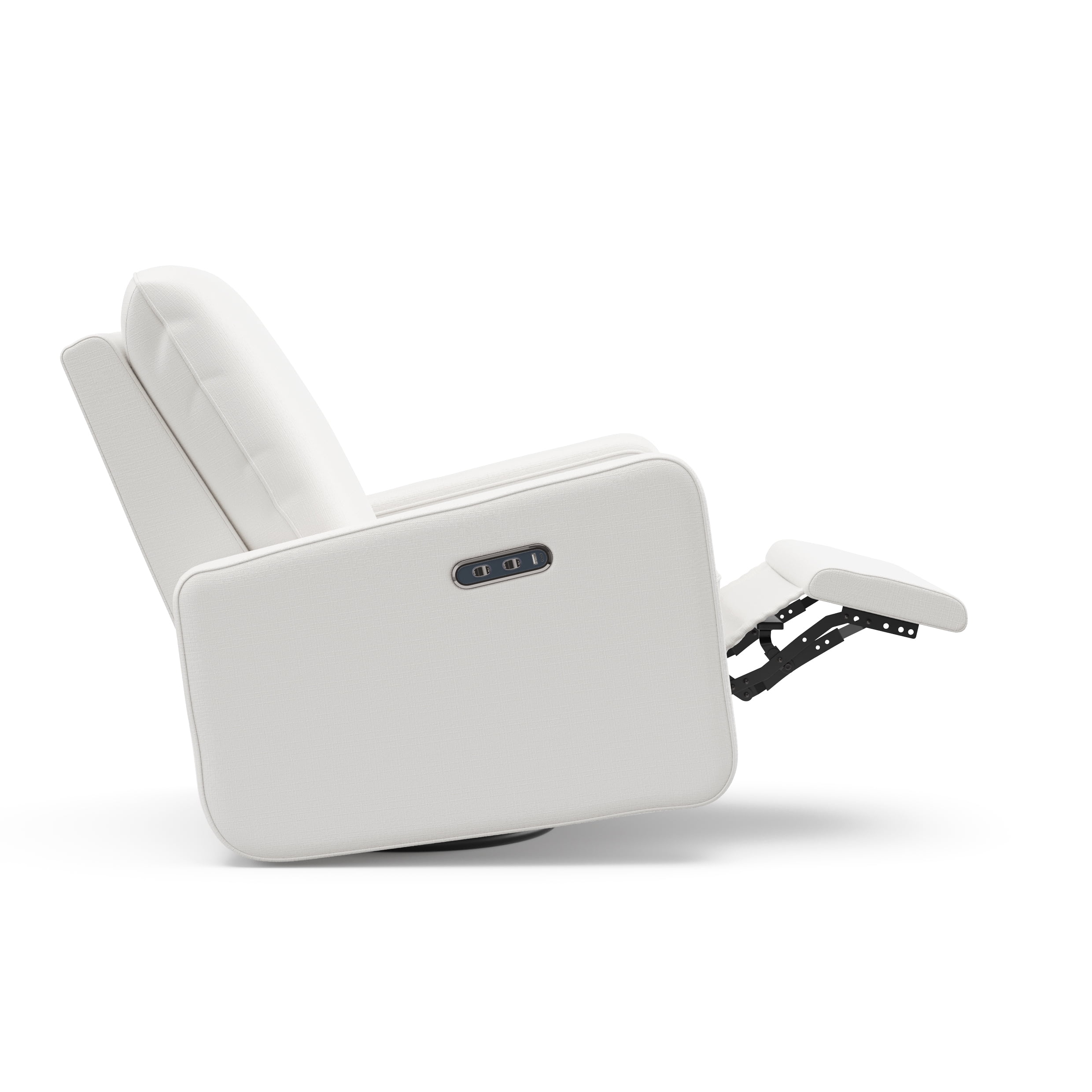 Graco Teddi Infant Power Recliner Swivel Glider with USB, Ivory Basketweave