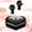 Black, variant on TOPRenddon Heart Wireless Earbuds for Girls Kids, Cute Mini Tiny Small Invisible Earbuds Wireless Bluetooth for Small Ears Canals Women Rose Gold Kawai Blue Tooth Ear Buds for iPhone Android