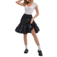 thumbnail image 2 of INSPIRE CHIC Women's Length Crinoline Prom Evening Wedding Dress Petticoats Underskirt Tutu Half Slips S Black 60cm, 2 of 6