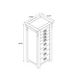 thumbnail image 6 of Ziva Jewelry Armoire, Teal, 6 of 6