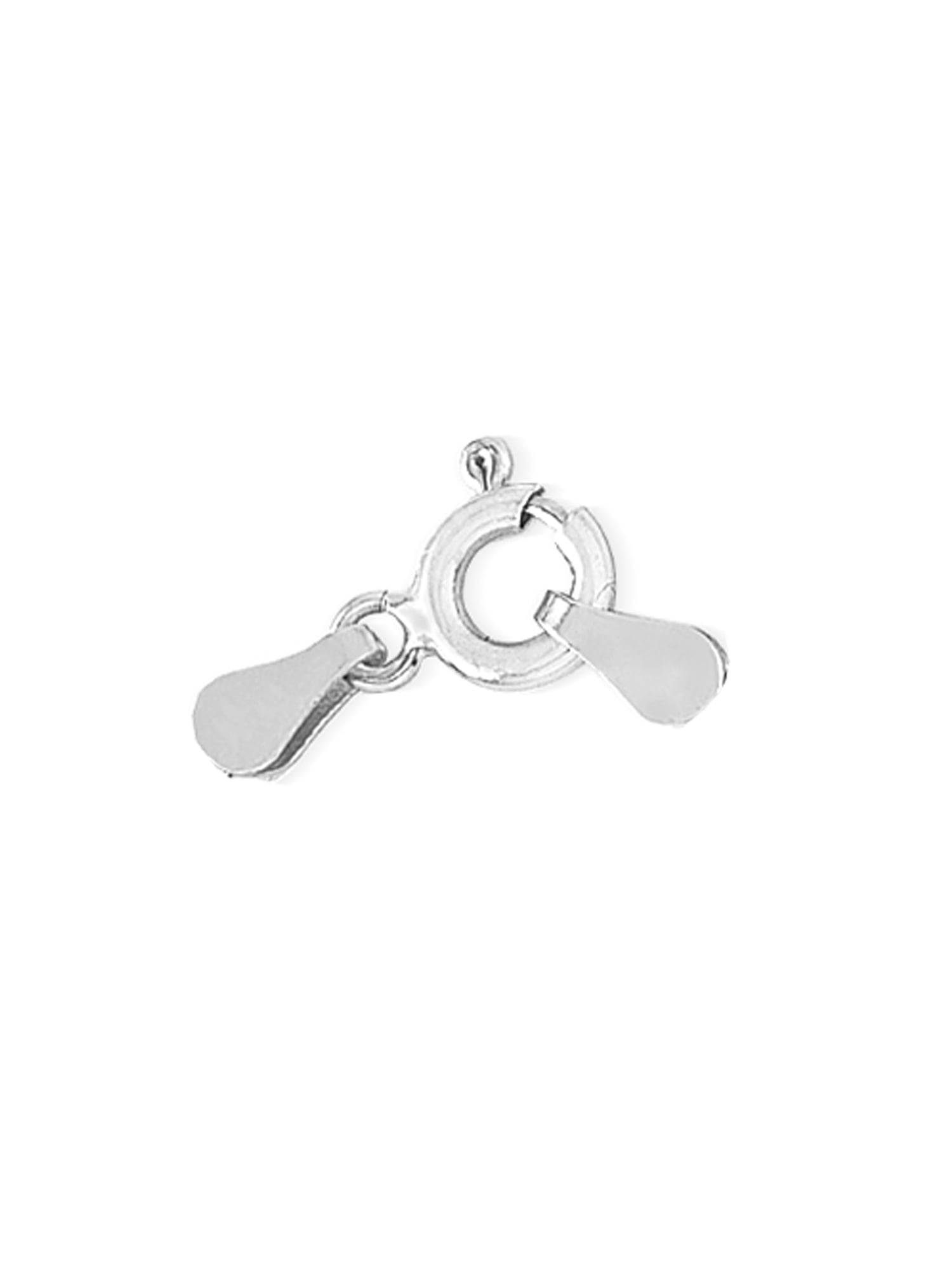 Diamond Accent Dangle Angel Interchangeable Circle Necklace in Silver