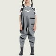 thumbnail image 2 of YABCSAZ Kids Rain Pants Toddler Rain Suit for Boys Girls Unisex One Piece Cartoon Waterproof Coverall Rain Jacket Waterproof Mud Dirty Proof Rain Suspender Trousers Overalls Size 12 Years, 2 of 4