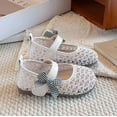 thumbnail image 4 of Bxsruta Toddler Girl Mary Janes Flat Shoes Bowknot Cute Princess Shoes Walking Shoes, 4 of 6