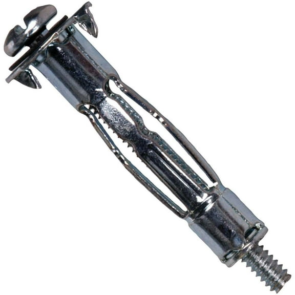 Hillman 1/4 in. Dia. x 2 1/4 in. L Metal Pan Head Hollow Wall Anchors 2 pk