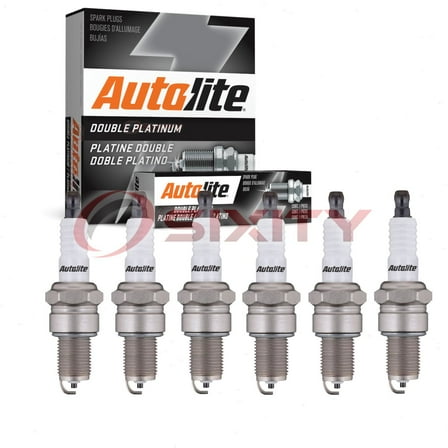 6 pc Autolite APP63 Double Platinum Spark Plugs for 3115 3200 41-804 415 H6B Ignition Wire Secondary Fits select: 1986-1989 NISSAN D21, 1985-1986 NISSAN 720