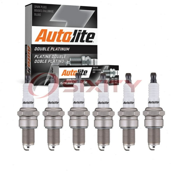 6 pc Autolite APP63 Double Platinum Spark Plugs for 3115 3200 41-804 415 H6B Ignition Wire Secondary Fits select: 1986-1989 NISSAN D21, 1985-1986 NISSAN 720
