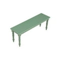 thumbnail image 3 of Pemberly Row Rubberwood Farmhouse Dining Bench in Equestrian Green, 3 of 4