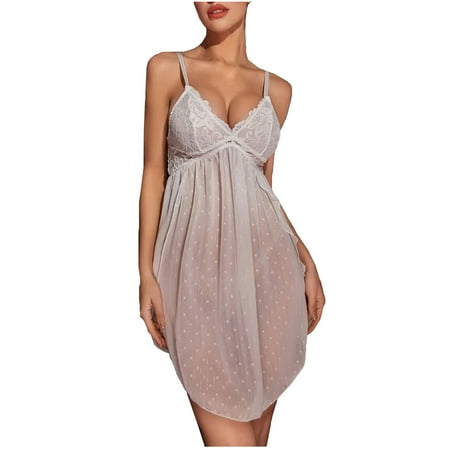 

RPVAT Womens Sexy Lingerie See Through Sleepwear Mesh Sexy Bodysuit Babydoll