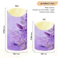 thumbnail image 4 of Iauyy Flameless Candles Battery Operated LED Pillar Candles with Remote and Timer, Light Purple Set of 2 （S), 4 of 8
