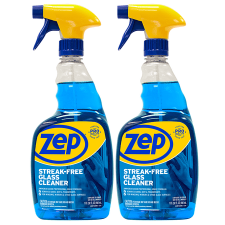

Zep Streak-Free Glass Cleaner 32 oz. (Pack of 2) Just Spray & Wipe!