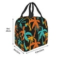 thumbnail image 3 of Honeii Palm Trees Print Lunch Bag Women, Lunch Box Lunch Bag for Women Adult Men, Small Leakproof Cute Lunch Tote Large Capacity Reusable, 3 of 8
