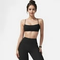 thumbnail image 2 of Active Women's Square Neck Sports Bra with Thin Straps - X Large, Black, 2 of 7