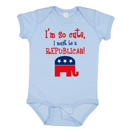 

Inktastic So Cute Republican Gift Baby Boy or Baby Girl Bodysuit